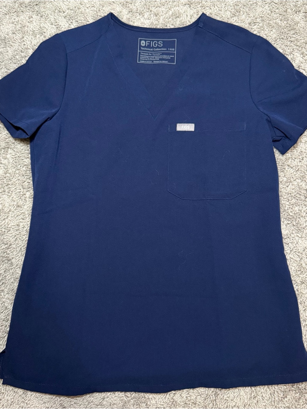 Figs Women's Navy Caterina Scrub Top
